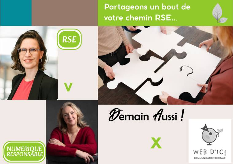 Blog PB corps article 760 535 Photo d'un puzzle, symbole partenaires sur les enjeux RSE - Focus NUMERIQUE RESPONSABLE